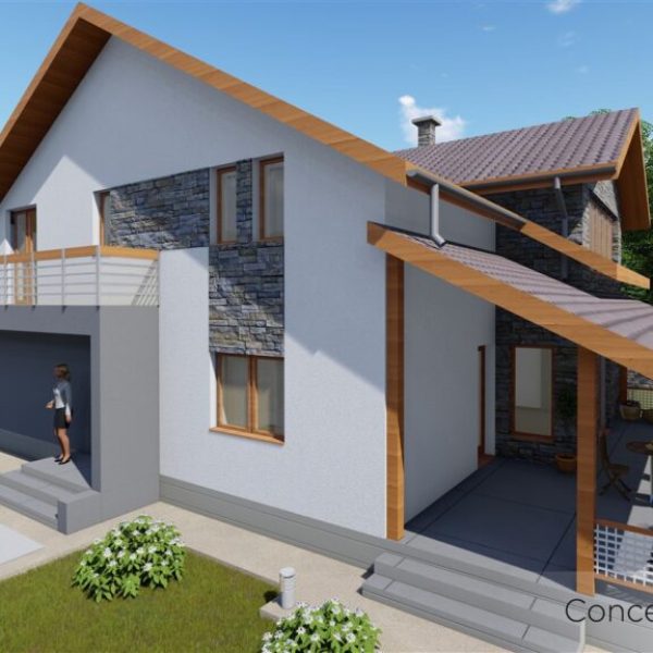 Casa cu mansardă "Comffy"