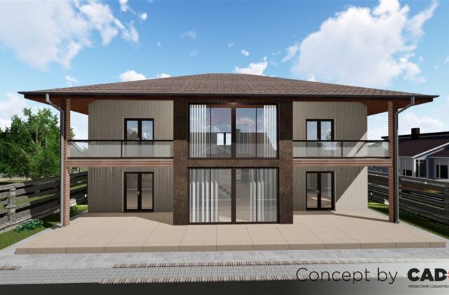 locuinta individuala, casa Glamorouss, proiect locuinta, parter si etaj, locuinta incapatoare, Cad-on.ro, curte, gradina, terasa, locuinta mare
