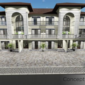 locuinte insiruite Royale, proiect locuinta, ansamblu locuinte, parter si doua etaje, locuinta incapatoare, Cad-on.ro